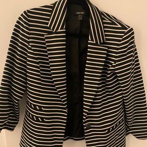 Nine West black/white suit blazer